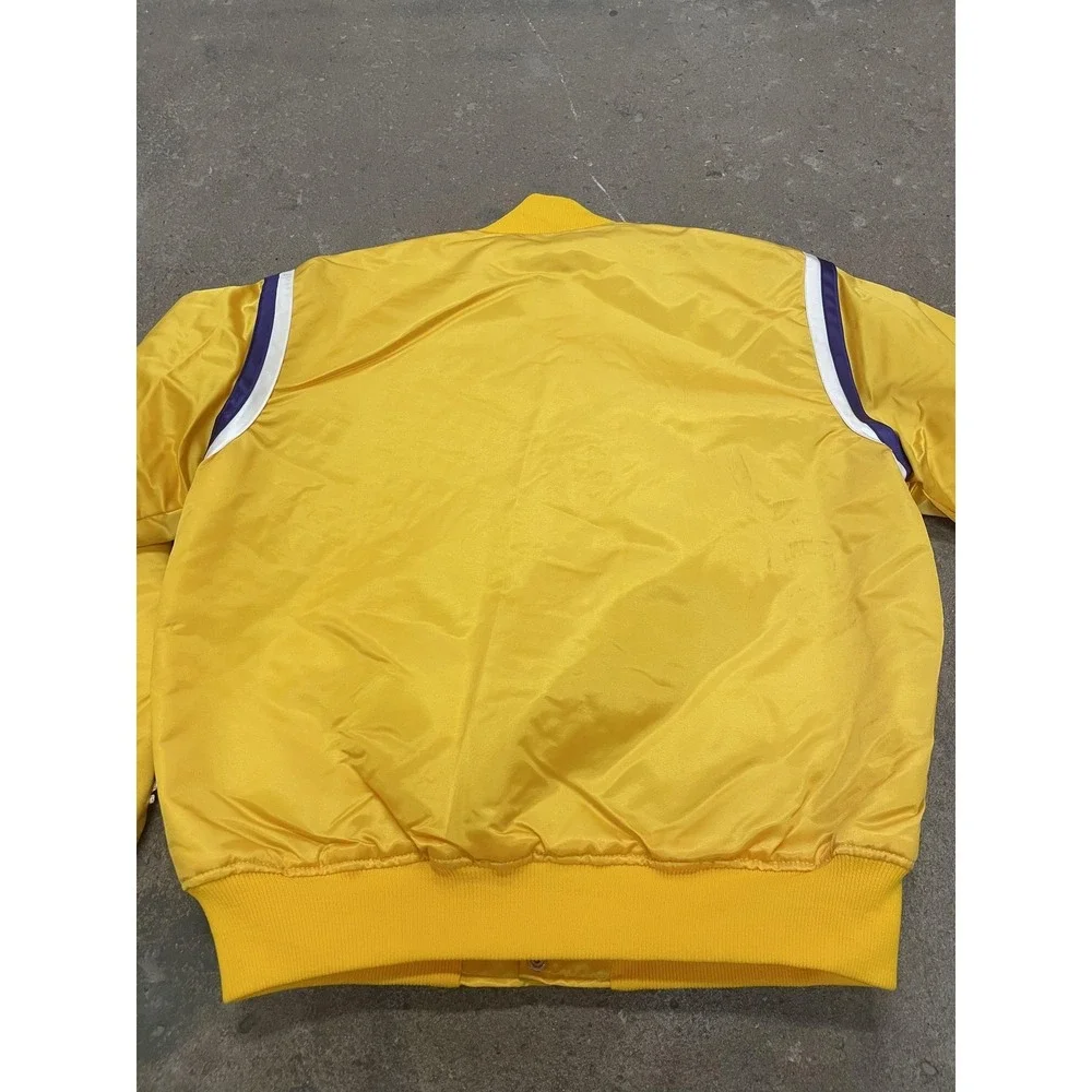 Vintage Los Angeles Lakers Jacket Mens Large Yellow NBA Basketball Starter‎ 90s